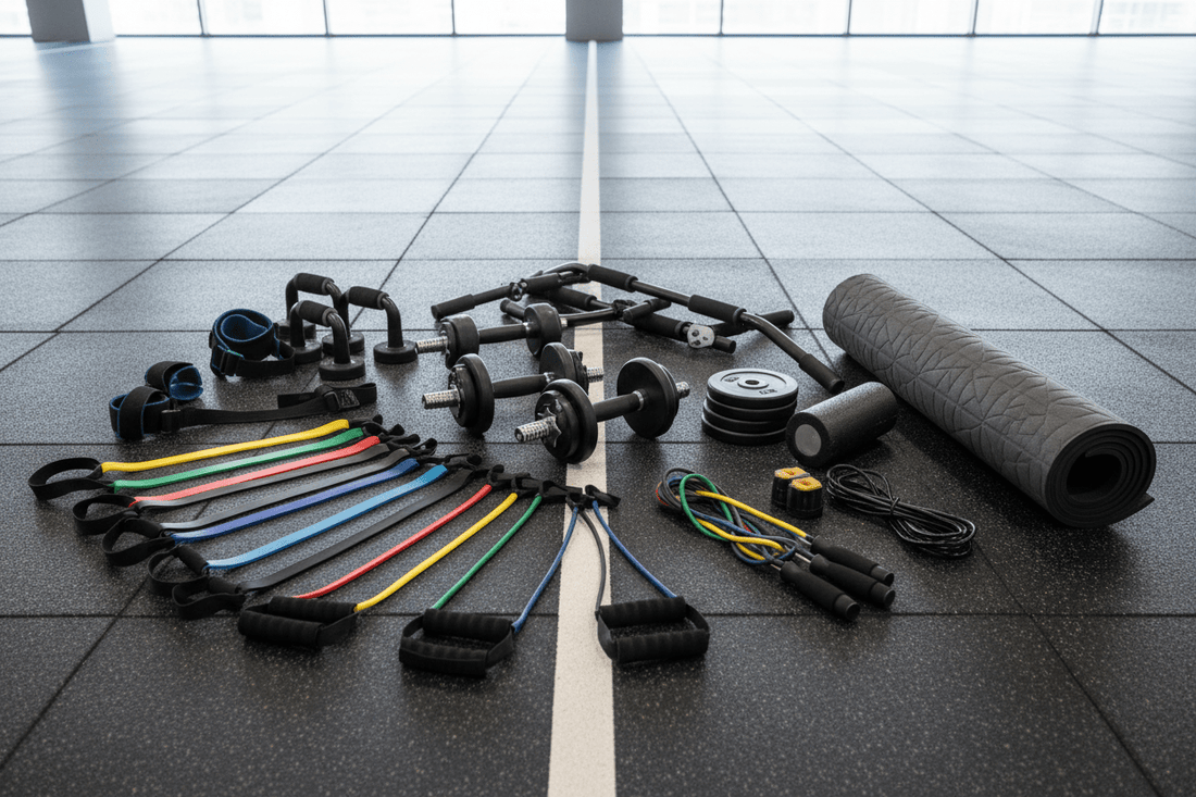 All-in-One Home Workout Set – 10-in-1 Full Body Fitness Kit with Dumbbells, Door Bar, Yoga Mat & Resistance Training Equipment - Sport Line