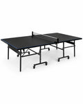 LifeTop TT202 Black/Blue Indoor Table Tennis Table – Foldable Ping Pong Table