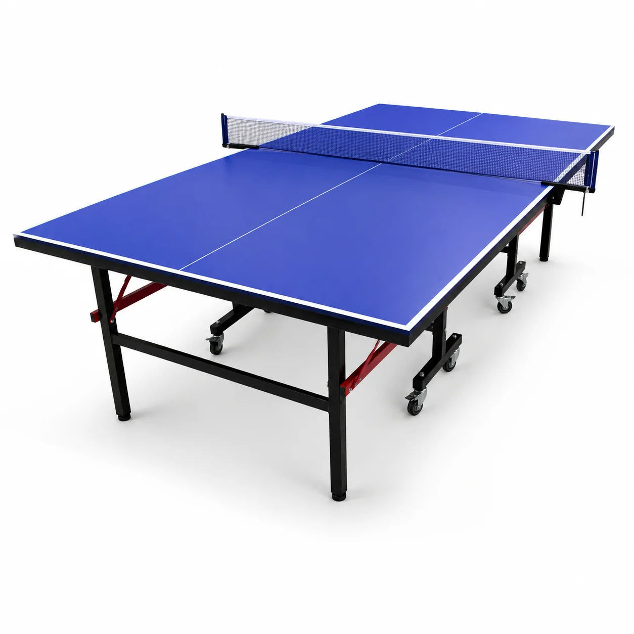 LifeTop TT202 Blue Indoor Table Tennis Table – Foldable Ping Pong Table