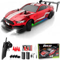 Sport Line - remote-control-car-rc-drift-car-1-16-scale-4wd-rc-car-with-led-lights-2-4ghz-30km-h-rtr-high-speed-racing-sport-toy-car-for-adults-boys-girls-kids-gift-2pcs-rechargeable-battery