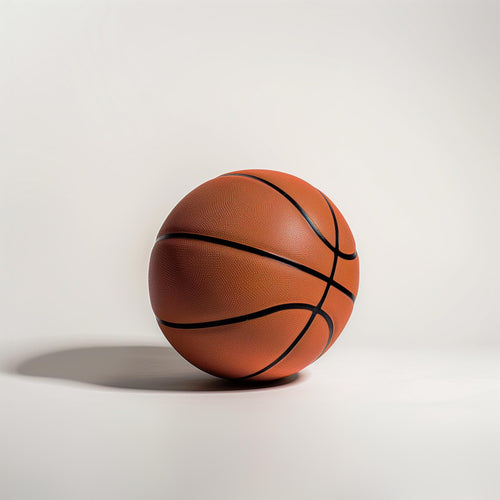 Sport Line Size 5 basketball ball, standard basketball for youth and beginners, with orange and black design, close-up shot.